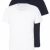Pier One Uomo 2 PACK - T-shirt Basic - White/dark Blue 1 Pier One Uomo 2 PACK - T-shirt Basic - White/dark Blue -Offerta Economica Pier One c317d65fe9bd4dd2b5dfb2c9aa92192f