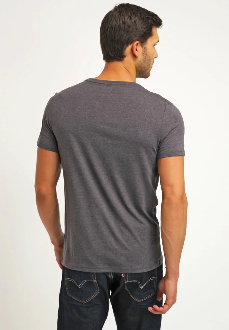 Pier One Uomo 2 PACK - T-shirt Basic - Dark Grey Melange 6 Pier One Uomo 2 PACK - T-shirt Basic - Dark Grey Melange - immagine 4