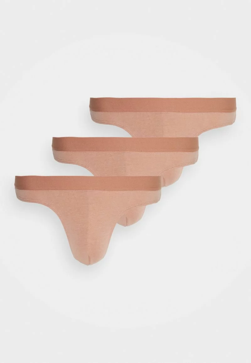 Pier One Uomo 3 PACK - Slip - Tan 3 Pier One Uomo 3 PACK - Slip - Tan