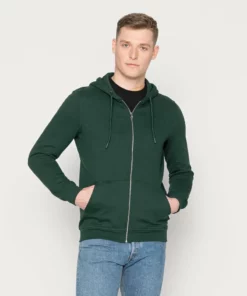 Pier One Uomo Felpa Con Zip - Green