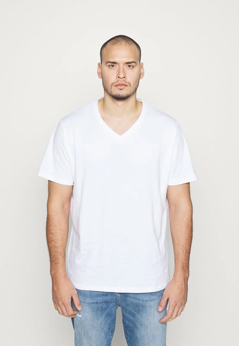 Pier One Uomo 3 PACK - T-shirt Basic - White 4 Pier One Uomo 3 PACK - T-shirt Basic - White - immagine 2