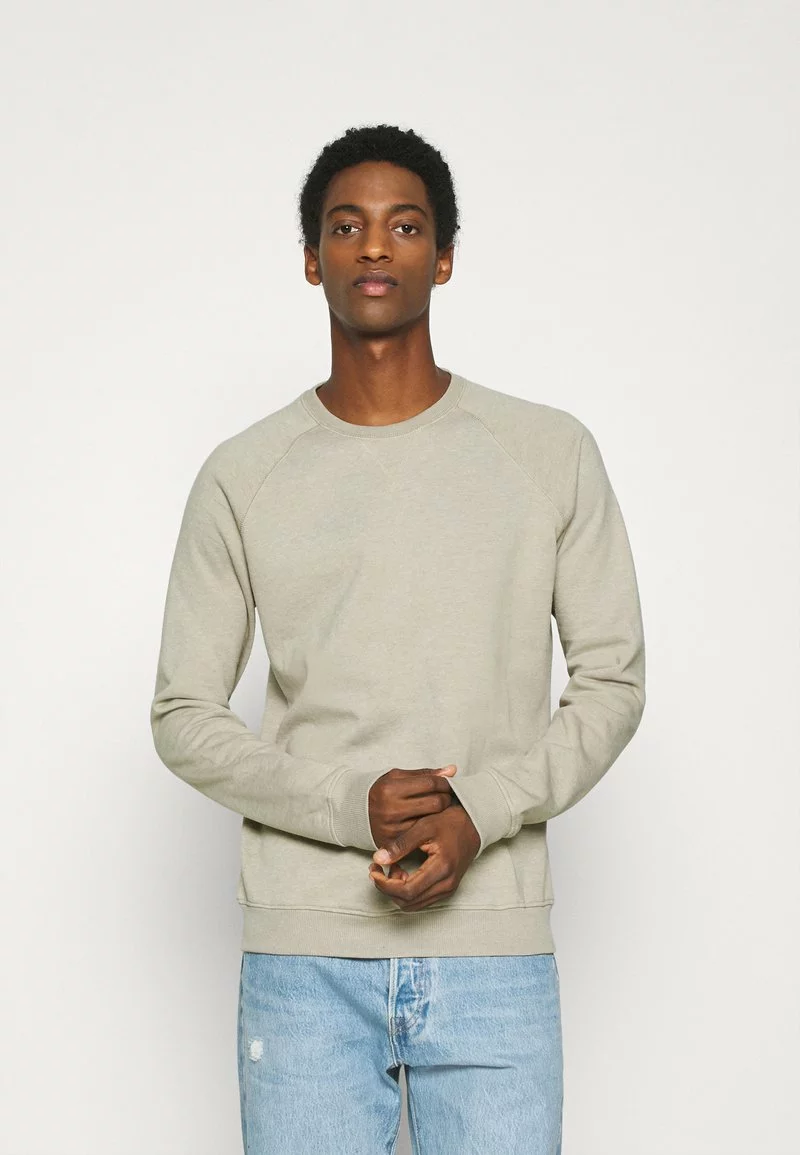 Pier One Uomo 2er Pack CREW NECK - Felpa - Tan/black 4 Pier One Uomo 2er Pack CREW NECK - Felpa - Tan/black - immagine 2