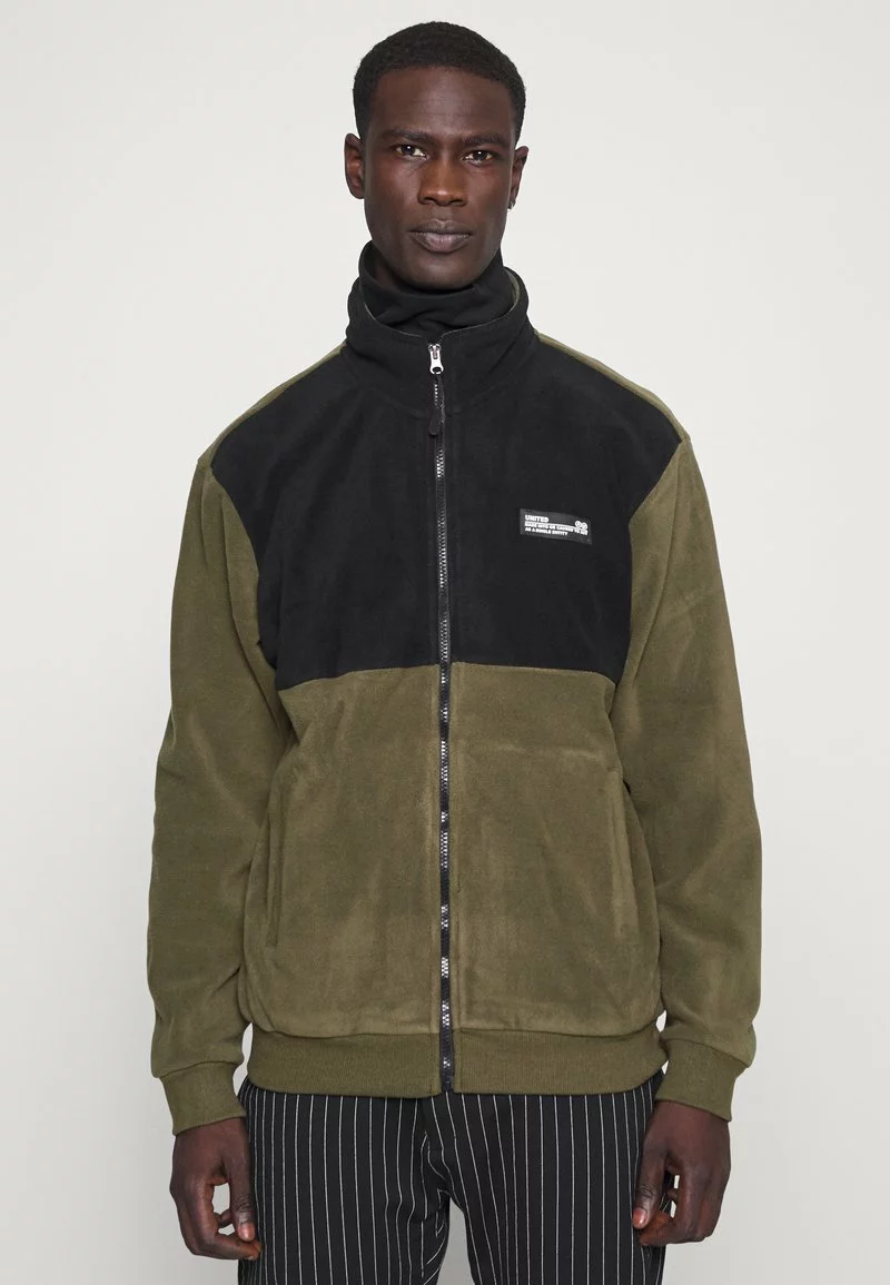 Pier One Uomo Giacca In Pile - Black/olive 3 Pier One Uomo Giacca In Pile - Black/olive