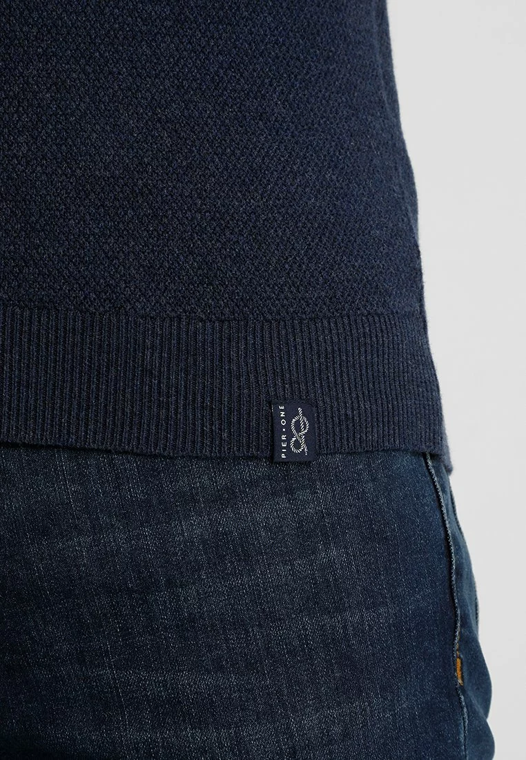 Pier One Uomo Maglione - Mottled Dark Blue 6 Pier One Uomo Maglione - Mottled Dark Blue - immagine 4
