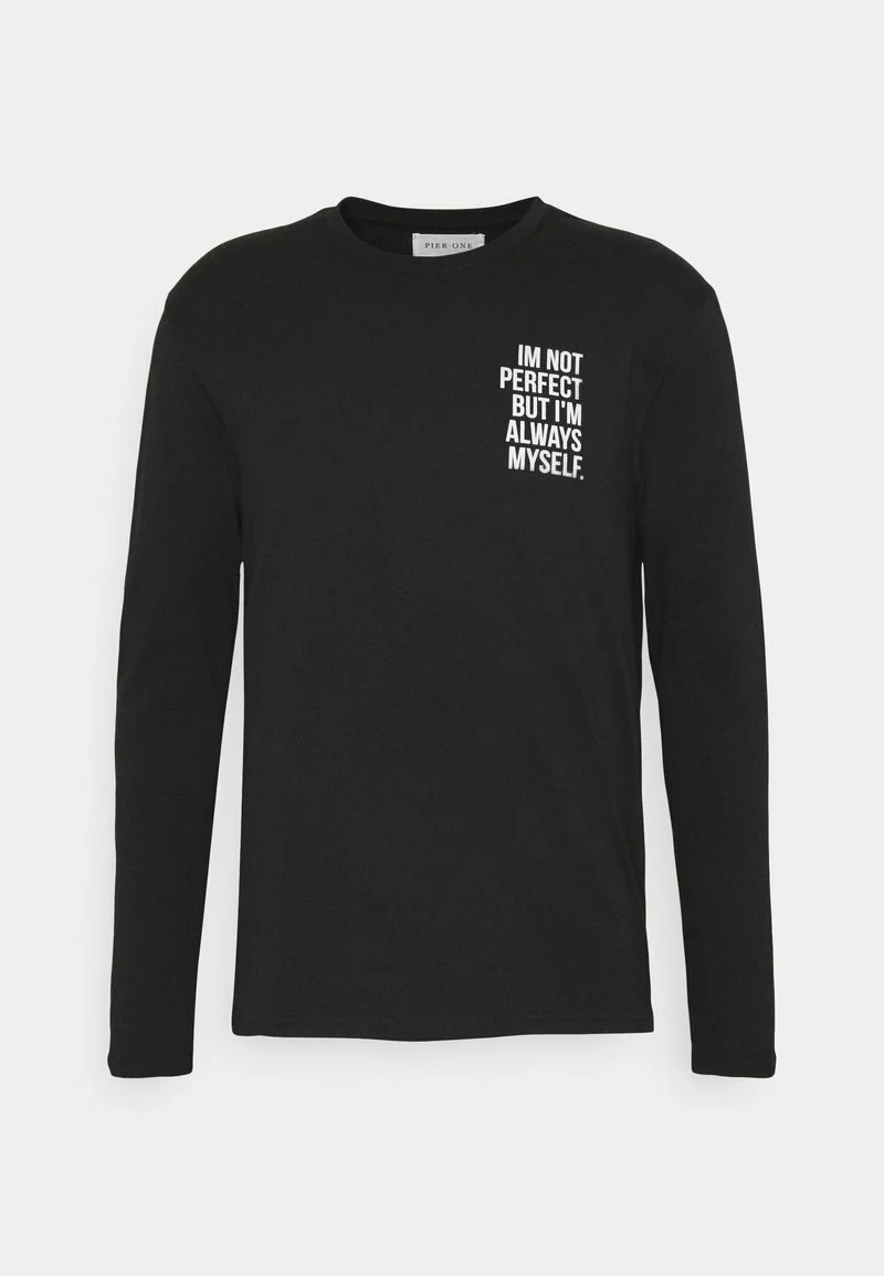 Pier One Uomo Maglietta A Manica Lunga - Black 7 Pier One Uomo Maglietta A Manica Lunga - Black - immagine 5