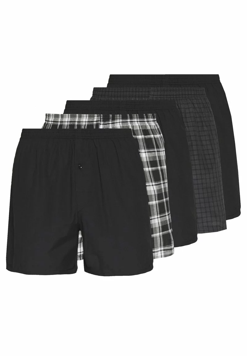 Pier One Uomo 5 PACK - Boxer - Black 3 Pier One Uomo 5 PACK - Boxer - Black