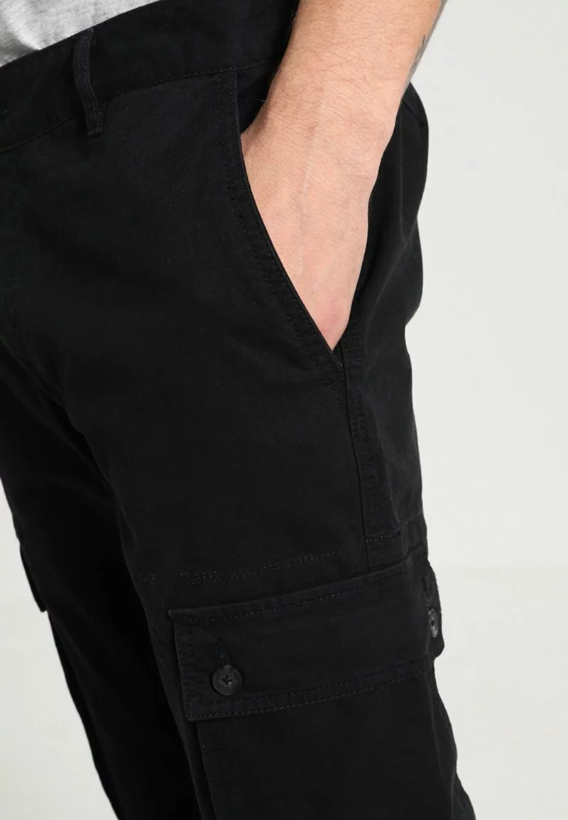 Pier One Uomo Pantaloni Cargo - Black 6 Pier One Uomo Pantaloni Cargo - Black - immagine 4