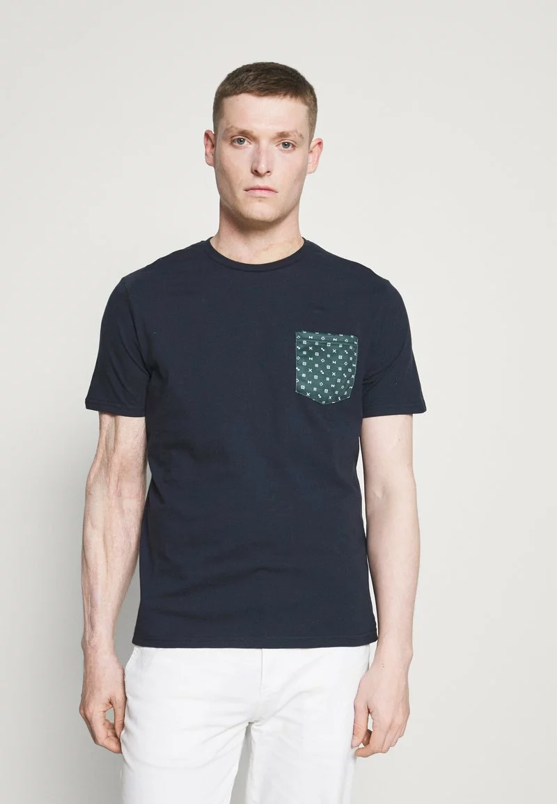 Pier One Uomo T-shirt Con Stampa - Dark Blue 3 Pier One Uomo T-shirt Con Stampa - Dark Blue