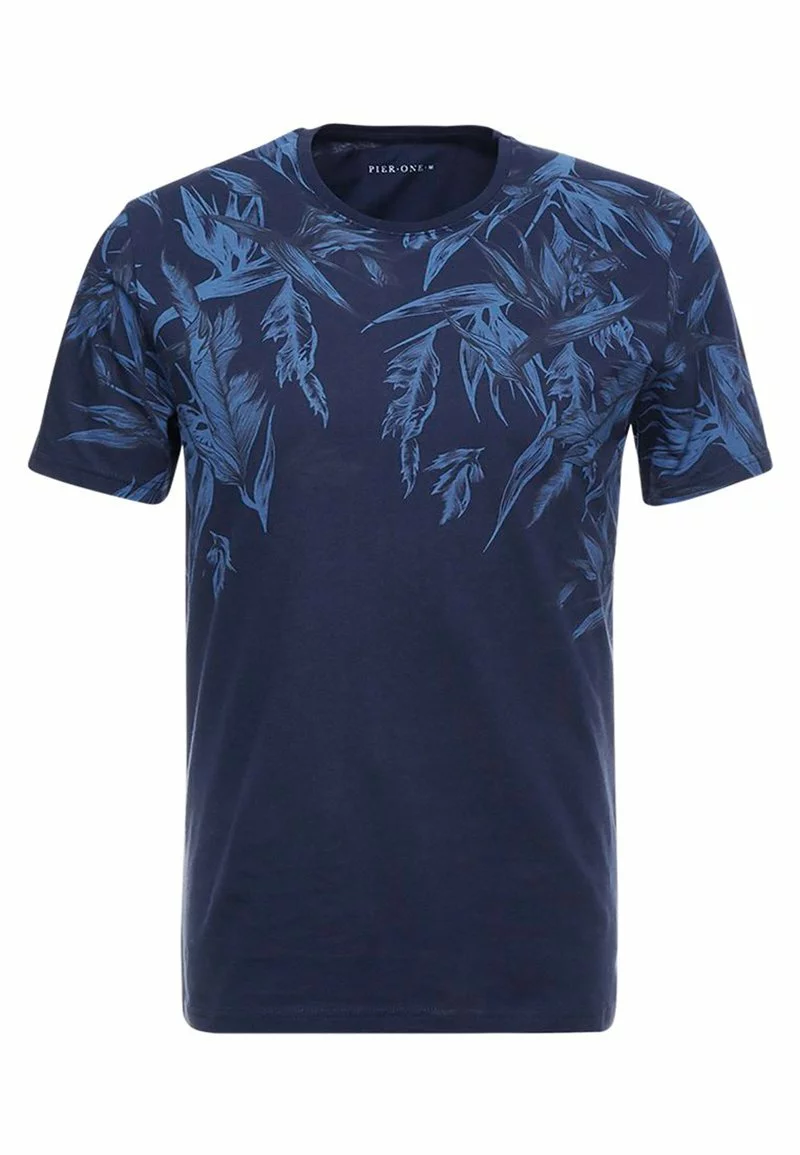 Pier One Uomo T-shirt Con Stampa - Blue 6 Pier One Uomo T-shirt Con Stampa - Blue - immagine 4