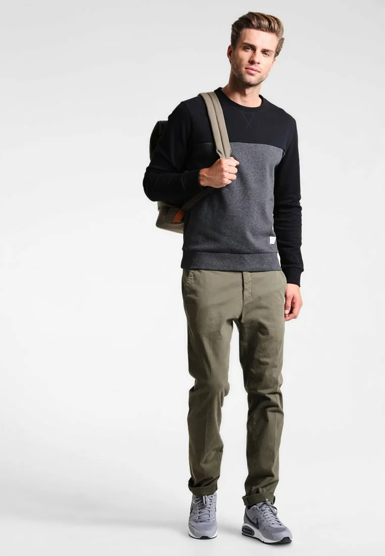 Pier One Uomo Felpa - Mottled Dark Grey 4 Pier One Uomo Felpa - Mottled Dark Grey - immagine 2