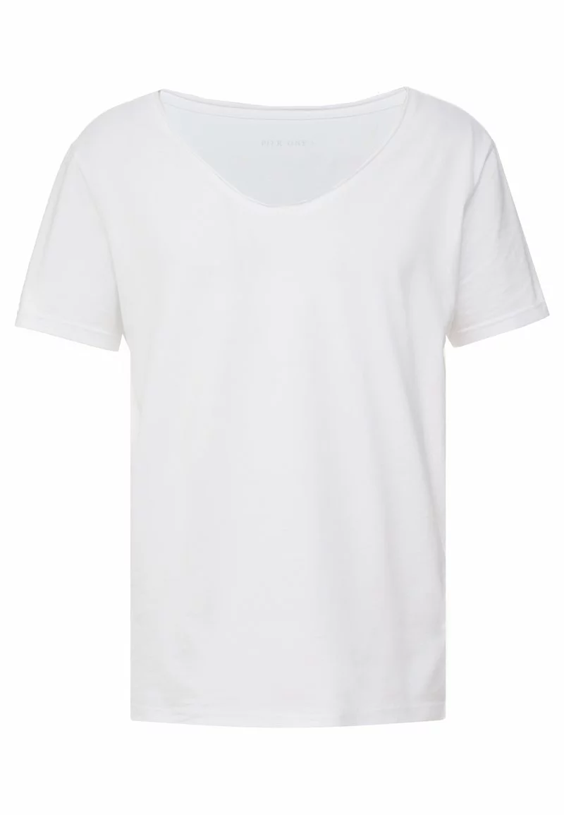 Pier One Uomo T-shirt Basic - White 6 Pier One Uomo T-shirt Basic - White - immagine 4