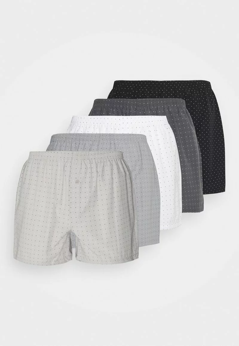 Pier One Uomo 5 PACK - Boxer - Black/dark Grey/white 3 Pier One Uomo 5 PACK - Boxer - Black/dark Grey/white