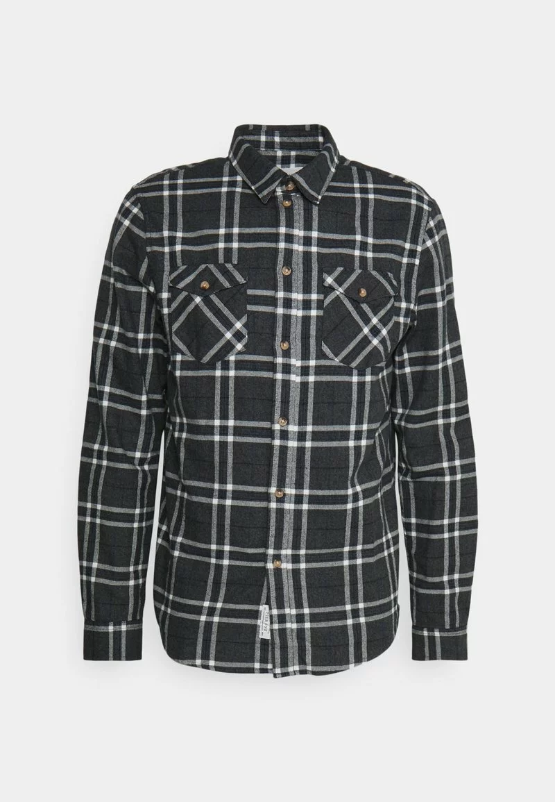 Pier One Uomo Camicia - Mottled Dark Grey 8 Pier One Uomo Camicia - Mottled Dark Grey - immagine 6