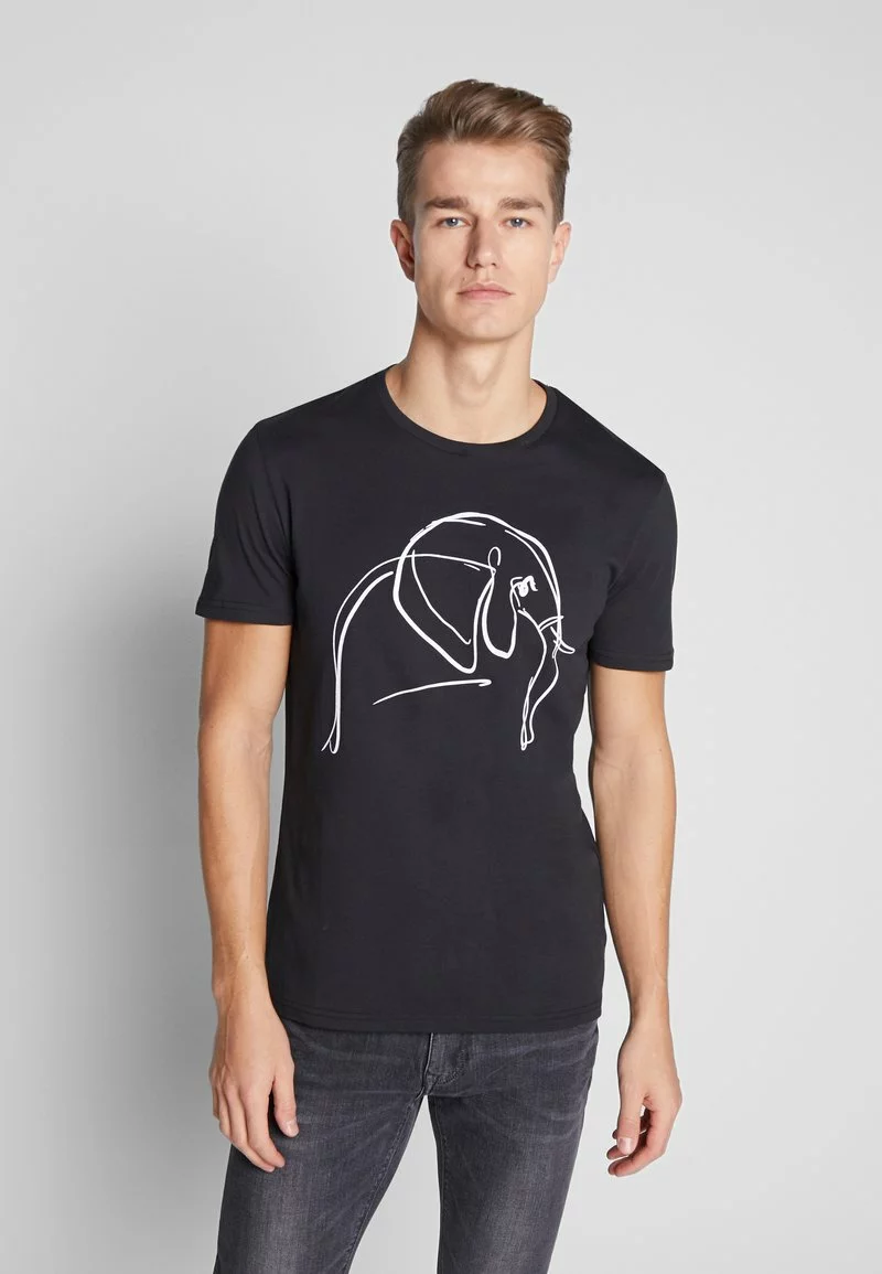 Pier One Uomo T-shirt Con Stampa - Black 3 Pier One Uomo T-shirt Con Stampa - Black