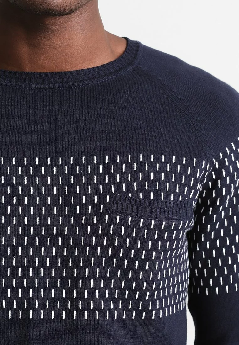 Pier One Uomo Maglione - Dark Blue 6 Pier One Uomo Maglione - Dark Blue - immagine 4