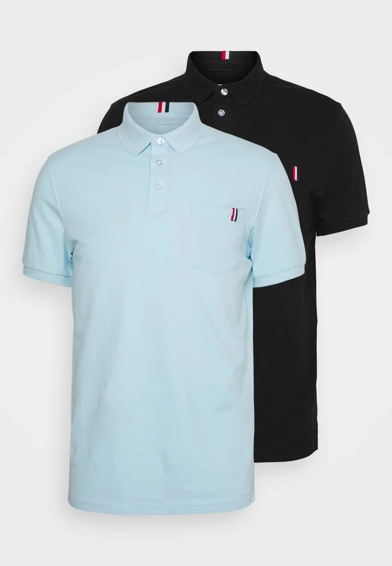 Pier One Uomo 2 PACK - Polo - Light Blue/black 9 Pier One Uomo 2 PACK - Polo - Light Blue/black - immagine 7