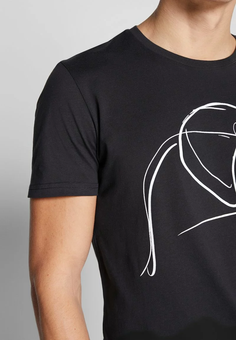 Pier One Uomo T-shirt Con Stampa - Black 7 Pier One Uomo T-shirt Con Stampa - Black - immagine 5