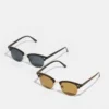 Pier One Uomo 2 PACK - Occhiali Da Sole - Brown/black -Offerta Economica Pier One fc843ea18b9a49fb93975930696106b8