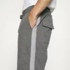 Pier One Uomo LOUNGE STRIPED SHORTS - Pantaloni Del Pigiama - Mottled Dark Grey/mottled Grey -Offerta Economica Pier One fcf701579b9d431dbb8be36dd66ad287