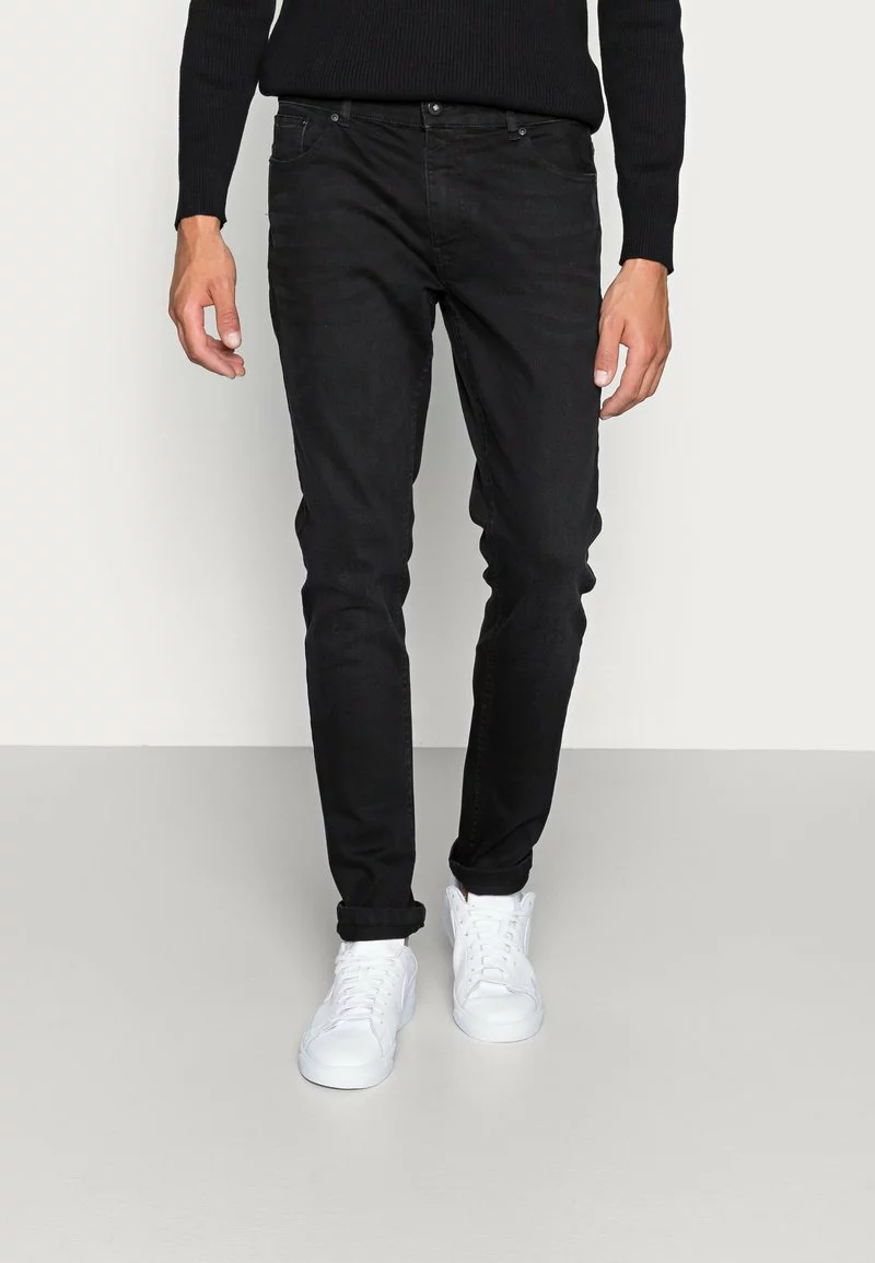 Pier One Uomo Jeans Skinny Fit - Black Denim 3 Pier One Uomo Jeans Skinny Fit - Black Denim