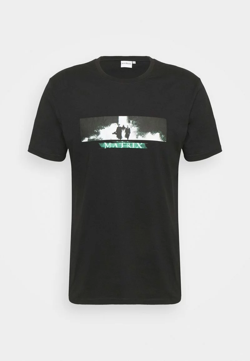 Pier One Uomo MATRIX TEE - T-shirt Con Stampa - Black 6 Pier One Uomo MATRIX TEE - T-shirt Con Stampa - Black - immagine 4