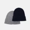Pier One 2 PACK UNISEX - Berretto - Grey/dark Blue -Offerta Economica Pier One fe7b275aabfc4c1db3be543674401ff1