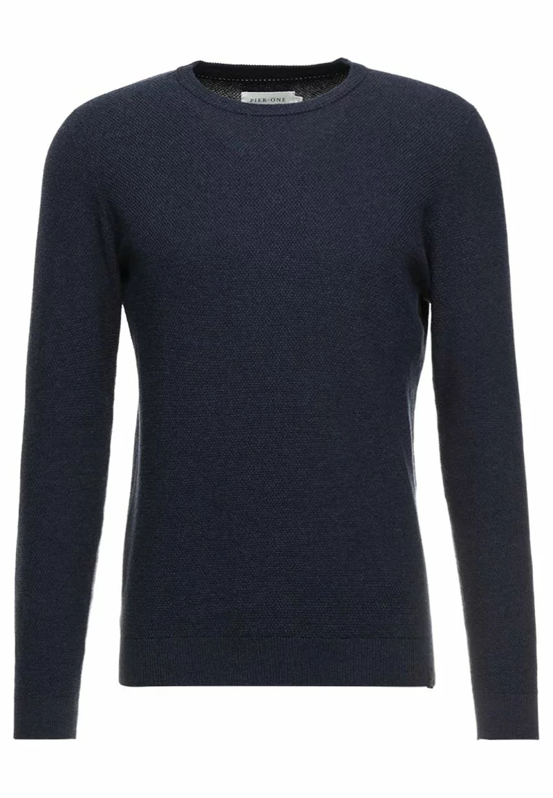 Pier One Uomo Maglione - Mottled Dark Blue 7 Pier One Uomo Maglione - Mottled Dark Blue - immagine 5