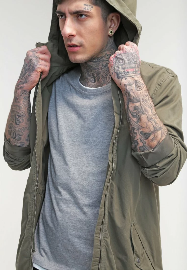 Pier One Uomo Parka - Khaki 6 Pier One Uomo Parka - Khaki - immagine 4